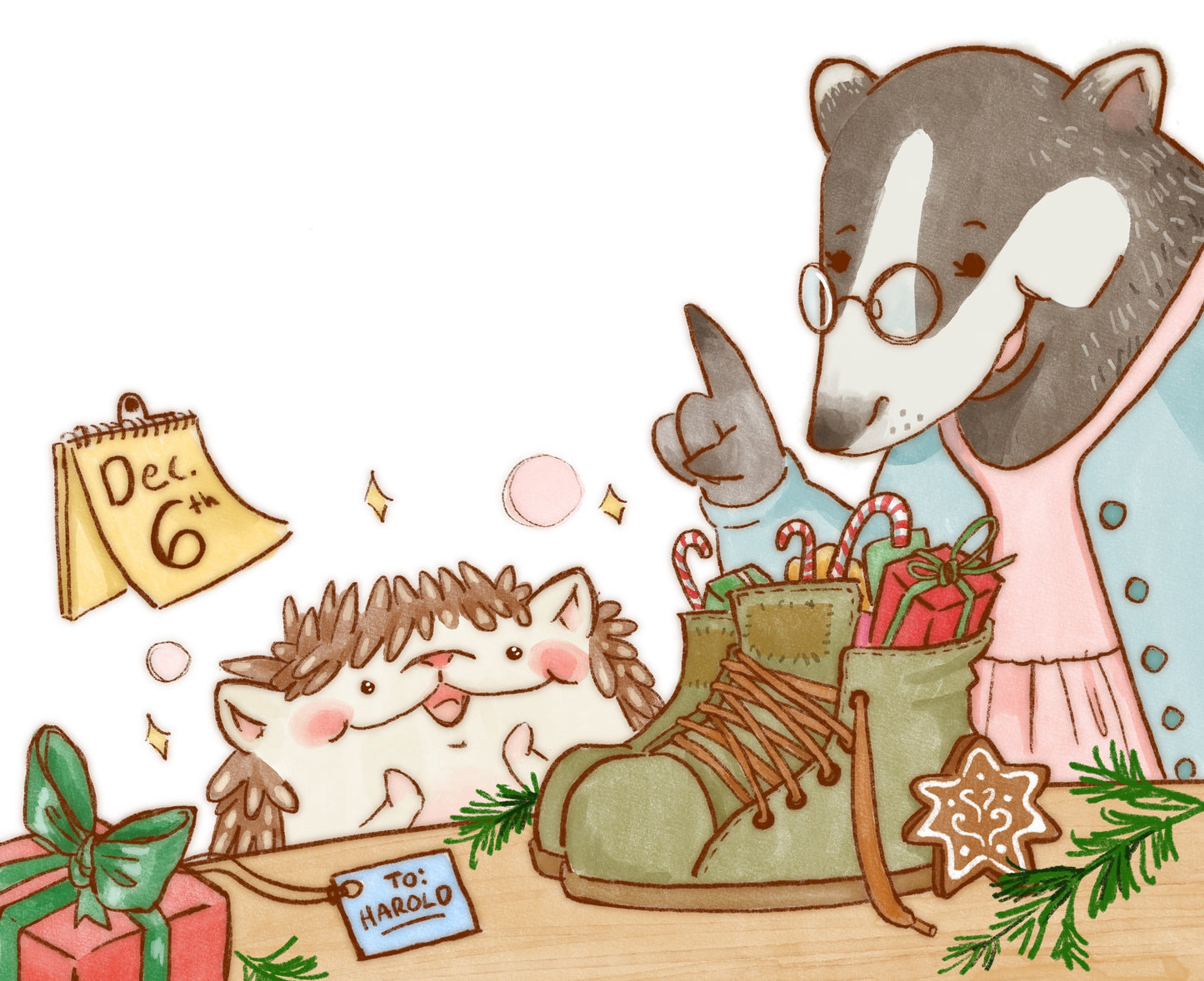 Harold the Hedgehog loves the Holidays - Digital